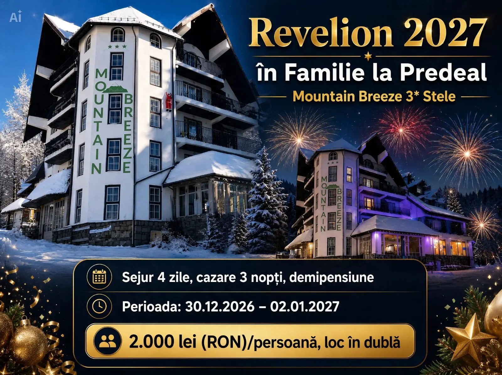 Revelion 2027 în Familie la Predeal 2