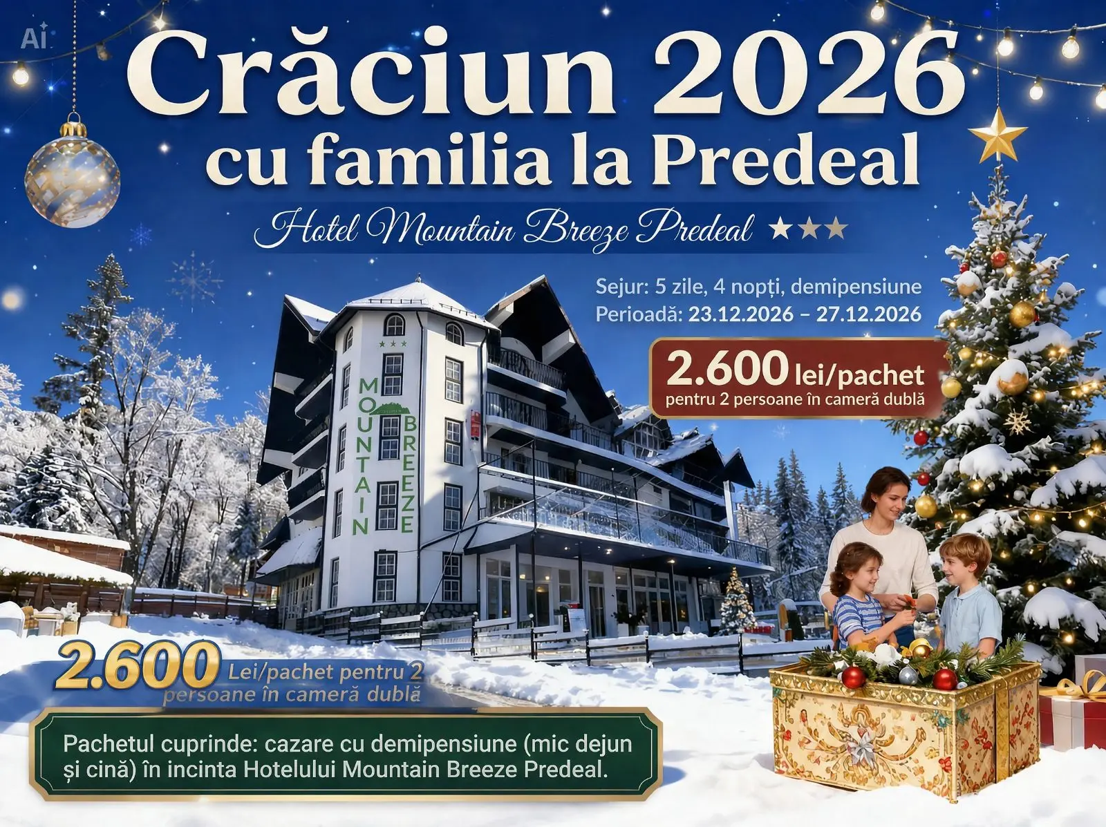 Crăciun 2026 cu familia la Predeal 2