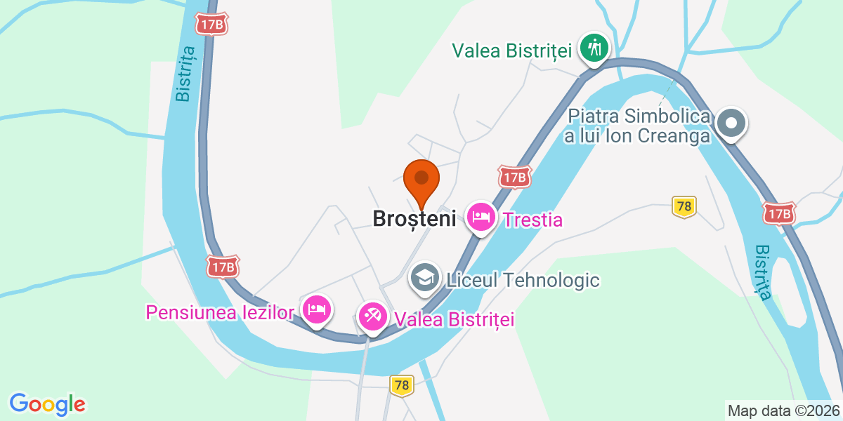 Hartă - Broșteni