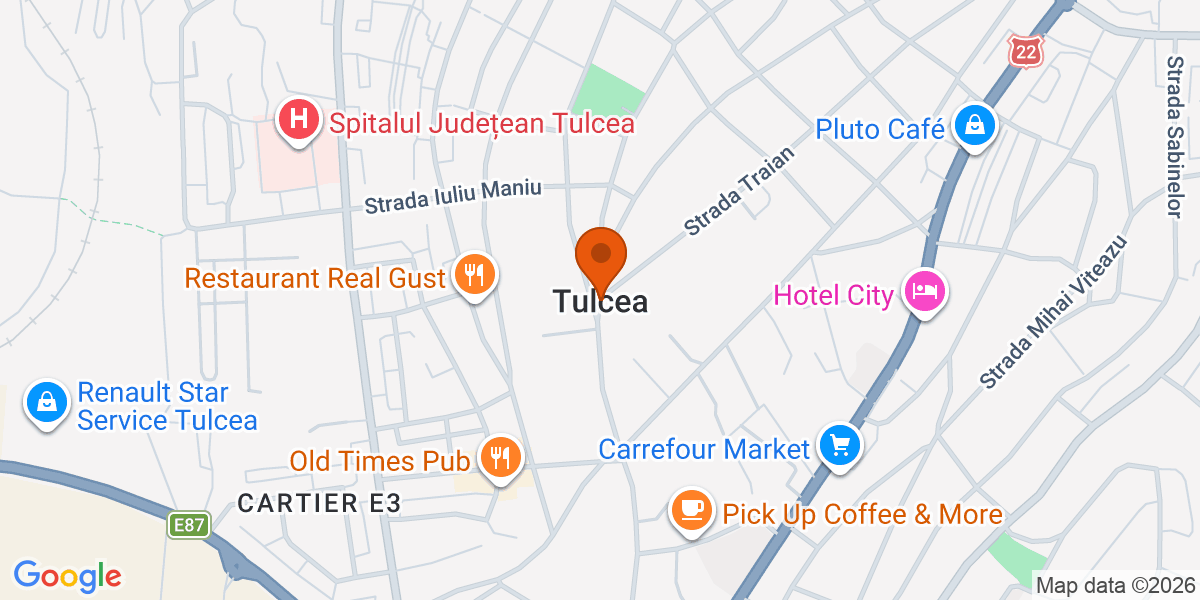 Hartă - Tulcea
