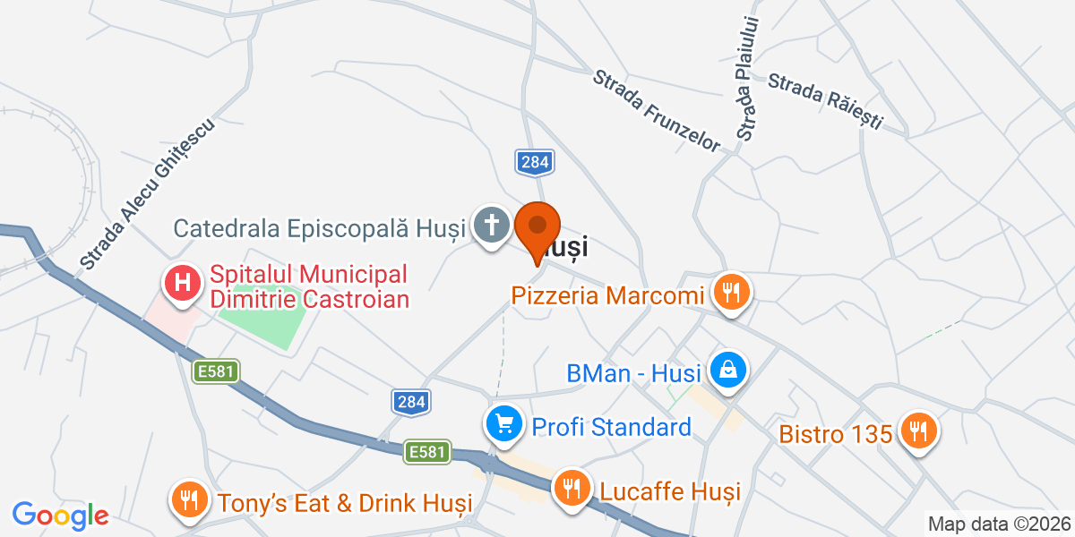Hartă - Huși