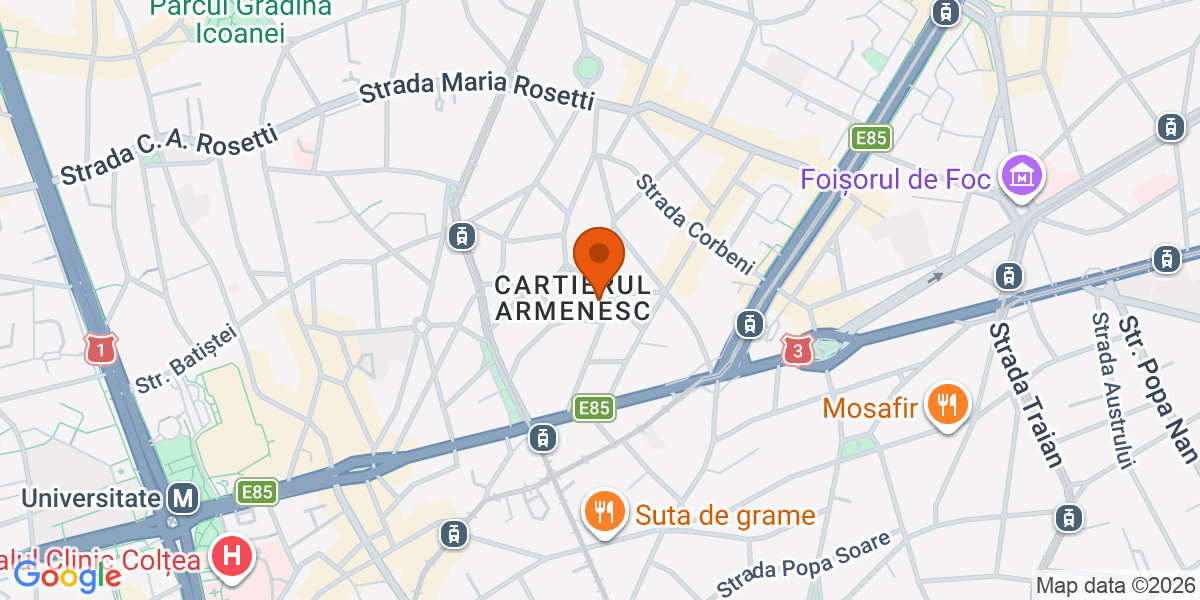 Hartă - Strada Armenească 23, București