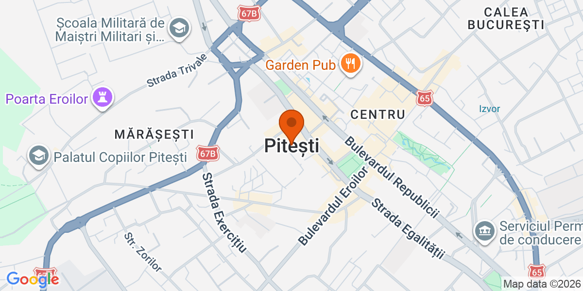 Hartă - Pitești