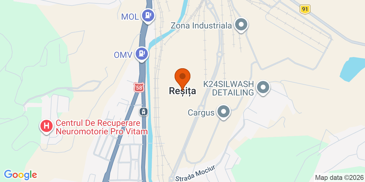 Hartă - Reșița, Caraş-severin