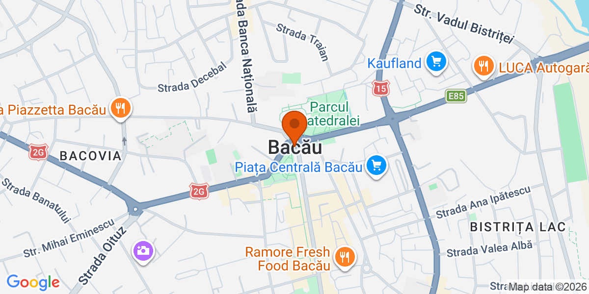 Hartă - Bacău