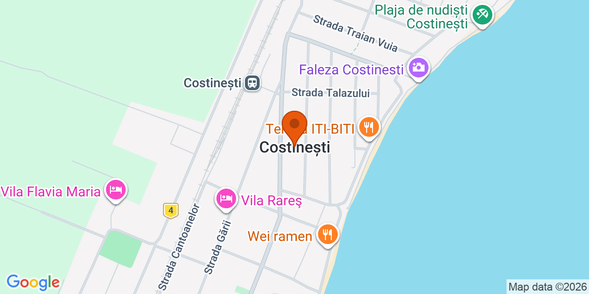 Hartă - Costinești