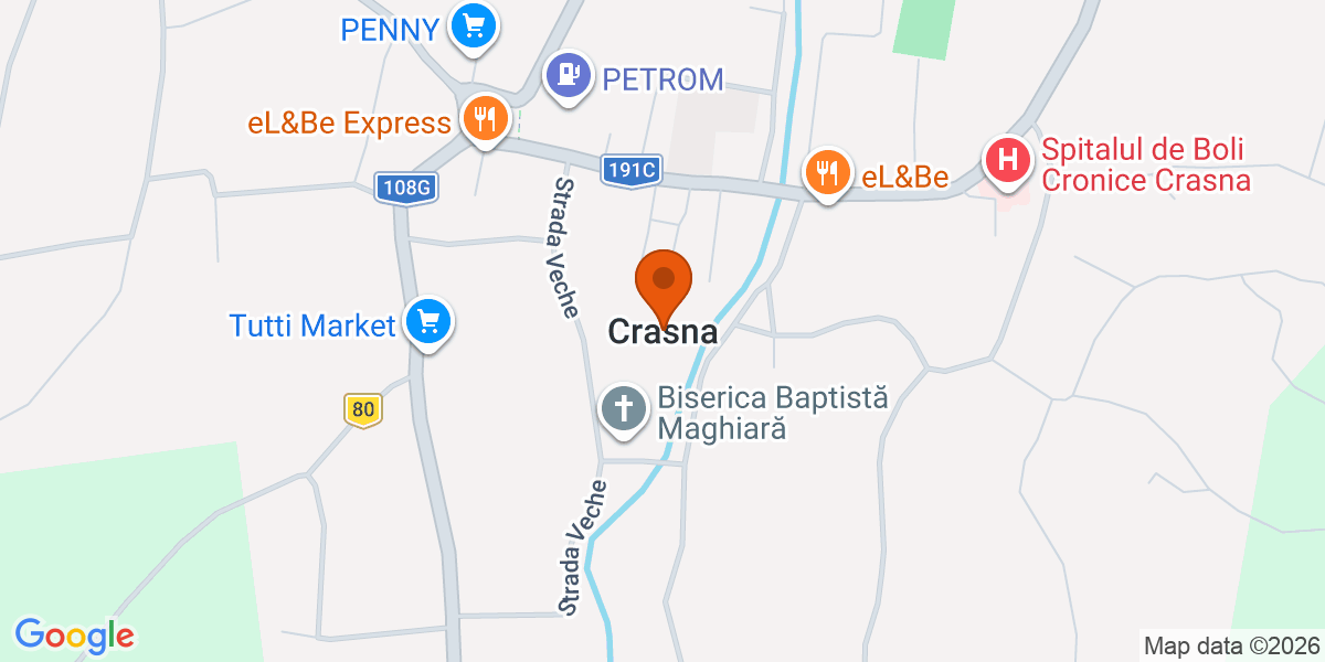 Hartă - Crasna